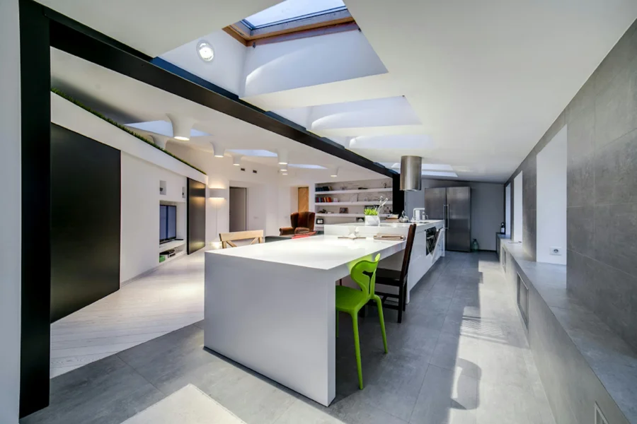 custom home kitchen setup