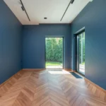 blue paint work