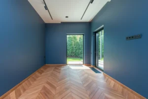 blue paint work