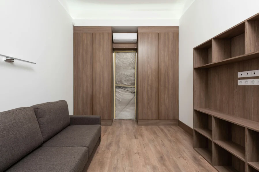 wooden cabinets